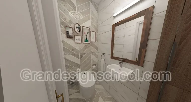 Kurs enterijera 3D model rad studenta Grandesign School 015