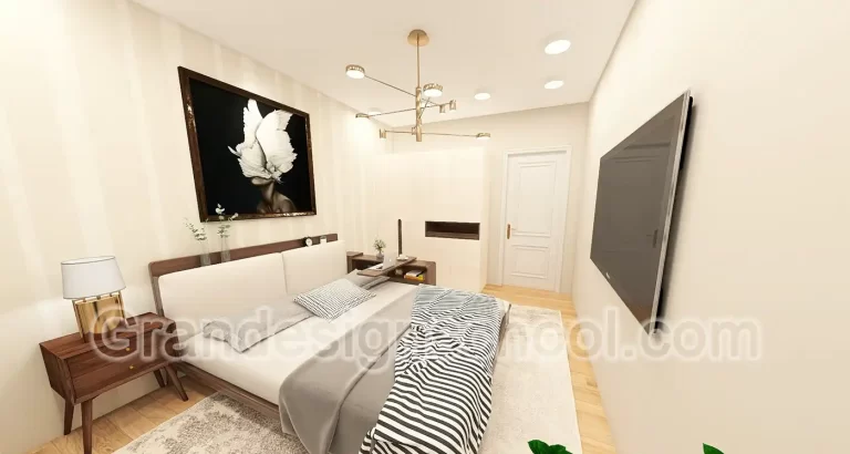 Kurs enterijera 3D model rad studenta Grandesign School 017