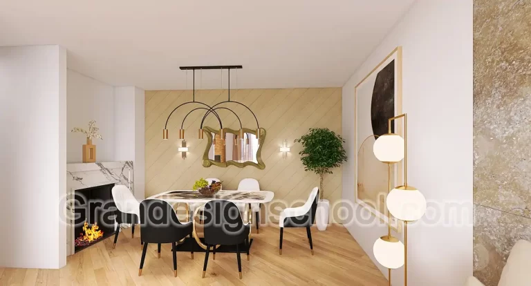 Kurs enterijera 3D model rad studenta Grandesign School 026