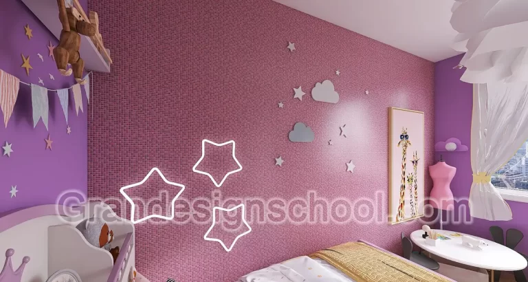 Kurs enterijera 3D model rad studenta Grandesign School 049