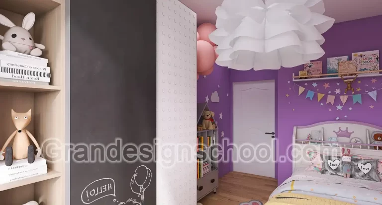 Kurs enterijera 3D model rad studenta Grandesign School 052