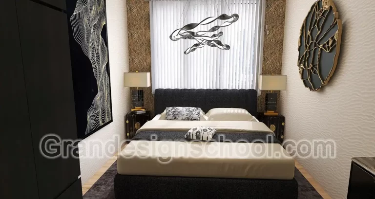 Kurs enterijera 3D model rad studenta Grandesign School 053