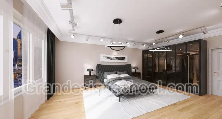 Kurs enterijera 3D model rad studenta Grandesign School 096