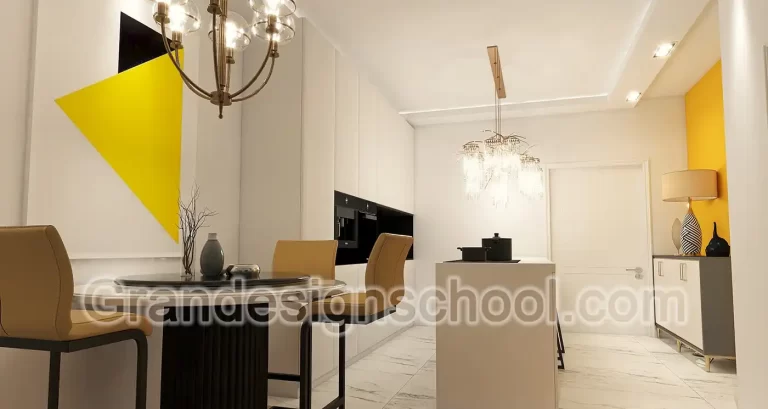 Kurs enterijera 3D model rad studenta Grandesign School 102